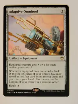Adaptive Omnitool Aetherdrift Rare Artifact Commander DFT DRC 16 mtg NM/M - Image 1