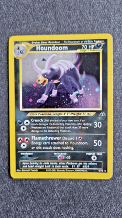 Houndoom 4/75 Holo Rare - Neo Discovery - 2001 WOTC Pokemon Card - LP/EX Vintage - Image 1