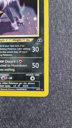 Houndoom 4/75 Holo Rare - Neo Discovery - 2001 WOTC Pokemon Card - LP/EX Vintage - Image 3