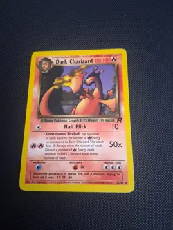 Pokemon 1999-2000 WOTC Team Rocket Rare Non-Holo Card #21/82 Dark Charizard NM - Image 1