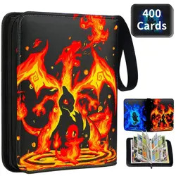 Pokemon Trading Cards Binder 400 Cards Album Book Case Collection Folder Holder - Image 1