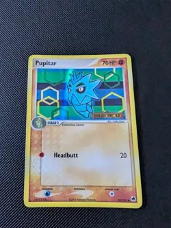 Pokemon Ex Dragon Frontiers Pupitar Reverse Holo 58/101 Light Play - Image 1