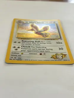 Lt. Surge’s Fearow 7/132 Gym Heroes Holo Rare Lightly Played Pokemon Card - Image 3