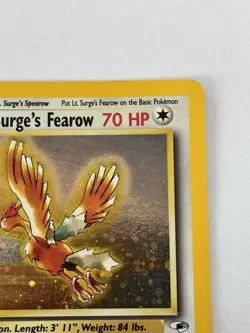 Lt. Surge’s Fearow 7/132 Gym Heroes Holo Rare Lightly Played Pokemon Card - Image 5