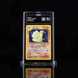 1999 Base Set Ninetales HOLO 12/102 TAG 8.5 Pokemon WOTC - Image 1