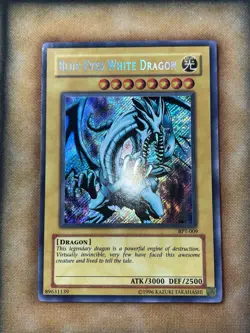 Yugioh Card TCG Blue-Eyes White Dragon BPT-009 Secret Rare Limited Edition NM - Image 1