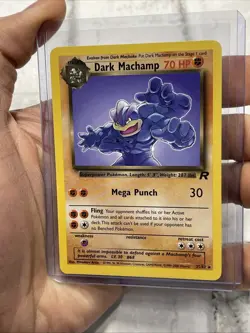 Dark Machamp 27/82 Team Rocket Regular Rare 1999 WOTC Pokemon TCG NM Vintage Vtg - Image 2