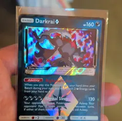Darkrai Prism Star 77/156 Sm-Ultra Prism Holo Prism Rare Basic 160HP Pokemon TCG - Image 1