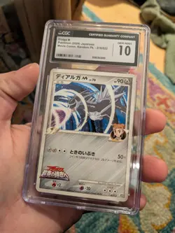 POP 10) CGC 10 GEM MINT Pokemon Dialga M 016/022 Movie Comm. Pack Promo Japanese - Image 1