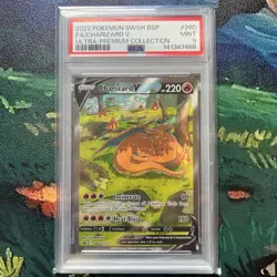 Pokemon TCG Charizard v SWSH260 Ultra Premium Collection PSA 9 Mint - Image 1