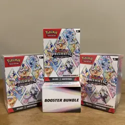 Pokemon TCG Scarlet & Violet Prismatic Evolutions Booster Bundle Factory Sealed - Image 2