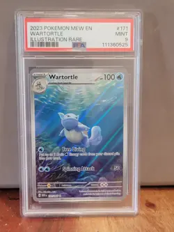 Wartortle 171/165 Sv: Scarlet & Violet Pokemon 151 IR Illustration Rare PSA 9 - Image 1