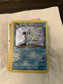Pokemon TCG Dark Blastoise Holo Rare Card 3/82 LP Condition - Image 1