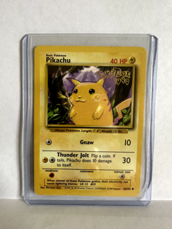 Pokemon WOTC Pikachu 58/102 Poketour 1999 World Tour Australia Gold Stamp LP - Image 1