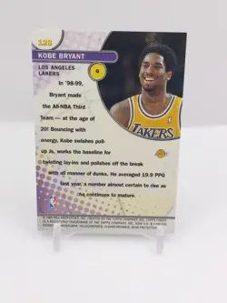 1999-00 Topps Finest Sensations KOBE BRYANT Card #128 Los Angeles Lakers NBA - Image 3