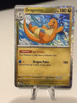 Pokemon TCG Dragonite Promo Holo Card 012/015 McDonald's 2024 Promos - Image 1