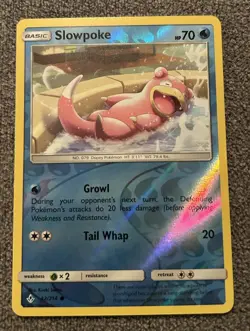 REVERSE HOLO Slowpoke 42/214 VLP / NM - Unbroken Bonds Pokemon Card - Image 1