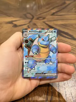 Blastoise EX (184/165) Pokemon card, Scarlet and Violet 151 - Image 1