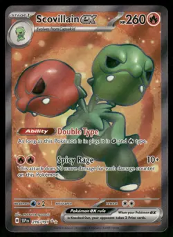 Pokemon Cards Scovillain ex 216/191 Surging Sparks Ultra Rare NM - Image 1