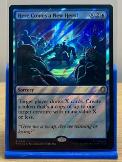 Here Comes a New Hero! Rare MTG Ninja Turtles Commander Surge Foil - Image 1