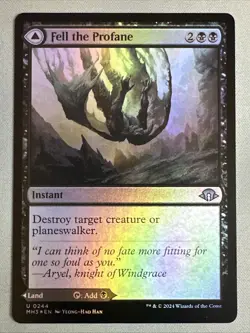 MTG / Fell the Profane / MH3 / #0244 / FOIL / Uncommon / NM - Image 1