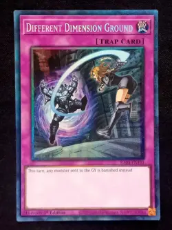YuGiOh! Different Dimension Ground RA04-EN101 Collector's Rare - Near Mint - Image 1