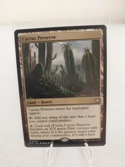 MTG Magic the Gathering Cactus Preserve Commander: Outlaws Thunder Junction NM - Image 1