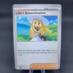 Pokemon TCG Error Miscut Lillie's Determination 119/132 Mega Evolution Near Mint - Image 1