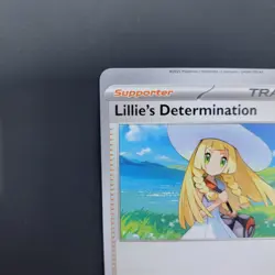Pokemon TCG Error Miscut Lillie's Determination 119/132 Mega Evolution Near Mint - Image 4
