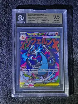 Pokemon Mega Charizard X EX #023 BGS 9.5 GEM MINT DOUBLE 10 SUBGRADES Promo - Image 1