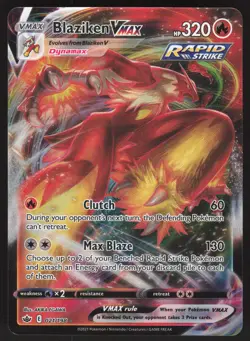 Blaziken VMAX 021/198 Ultra Rare Pokemon TCG SWSH06: Chilling Reign NM - Image 1