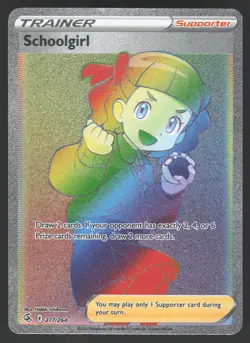 Schoolgirl 277/264 Secret Rare Pokemon TCG Fusion Strike NM - Image 1
