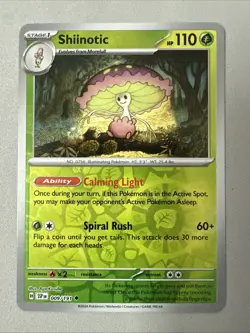 Pokemon TCG * SV Surging Sparks * 009/191 Shiinotic Uncommon * REVERSE HOLO * NM - Image 1