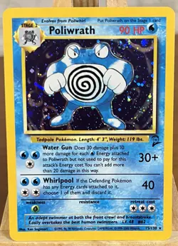Pokemon TCG POLIWRATH Holo Stage 2 ~ 15/130 NEVER Played With - Image 1