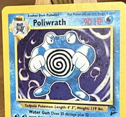 Pokemon TCG POLIWRATH Holo Stage 2 ~ 15/130 NEVER Played With - Image 3