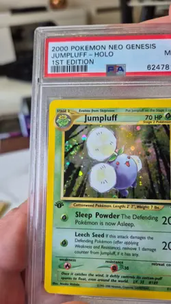 Jumpluff - Holo swirl - 1st Edition PSA 9 - Neo Genesis 2000 - #7/111 - Pokemon - Image 3