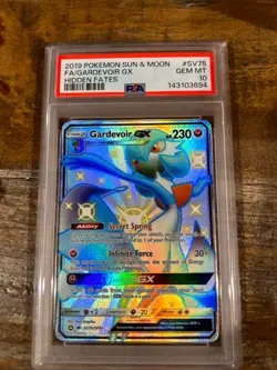 POKEMON 2019 Sun Moon Hidden Fates Full Art GARDEVOIR GX #SV75 PSA 10 Gem Mint - Image 1