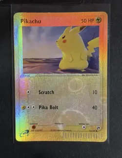 Pokemon Pikachu 72/100 Sandstorm Reverse Holo 2003 Heavy Play/Lightly Damaged - Image 1
