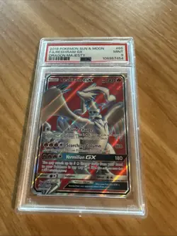 Reshiram GX 65/70 Pokemon Dragon Majesty Full Art PSA 9 - Image 1