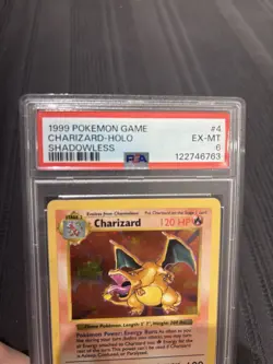 Pokemon 1999 Base Shadowless Charizard 4/102 PSA 6 - Image 3