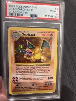 Pokemon 1999 Base Shadowless Charizard 4/102 PSA 6 - Image 4