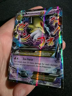 M Alakazam EX 26/124 Holo Rare EX Fates Collide Pokemon Near Mint - Image 4