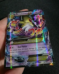 M Alakazam EX 26/124 Holo Rare EX Fates Collide Pokemon Near Mint - Image 5