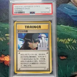 SABRINA'S GAZE TRAINER POKEMON JAPANESE GYM 2 1999 PSA 9 - Image 1
