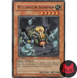 Yugioh Millennium Scorpion TLM-EN009 Rare 1st Edition MP - Image 1
