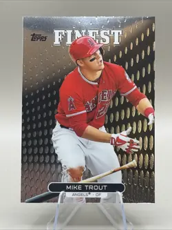 2013 Topps Finest #1 Mike Trout ~ Angels - Image 1