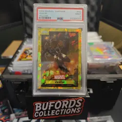 2024 Topps Chrome Marvel Sapphire Venom Yellow /75 PSA 9 - Image 1