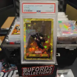 2024 Topps Chrome Marvel Sapphire Venom Yellow /75 PSA 9 - Image 3
