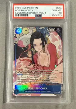 2025 One Piece EN Boa Hancock Illustration Box Vol 1 PSA 10 - Image 1