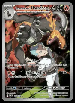 Pokemon Cards Team Rocket's Houndoom 191/182 Destined Rivals NM - Image 1